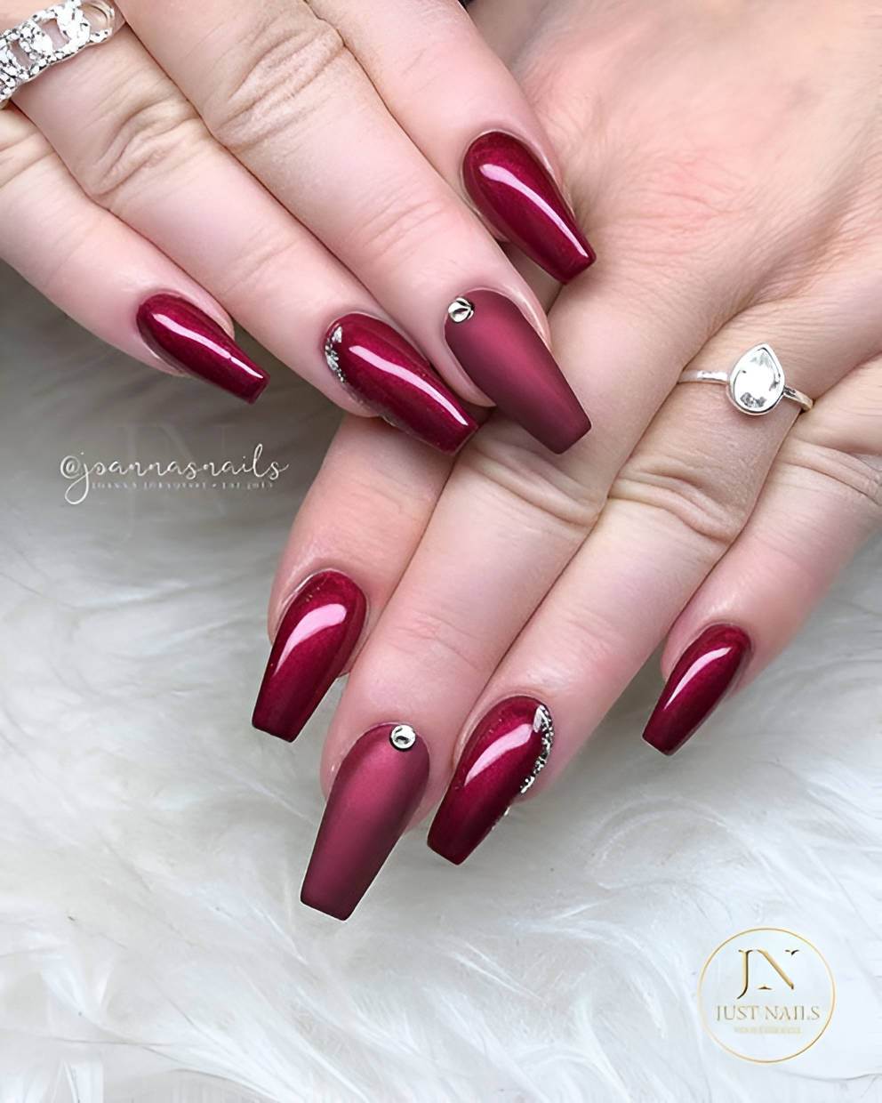 27 Hottest Maroon Red Nail Ideas To Try Right Now - 191
