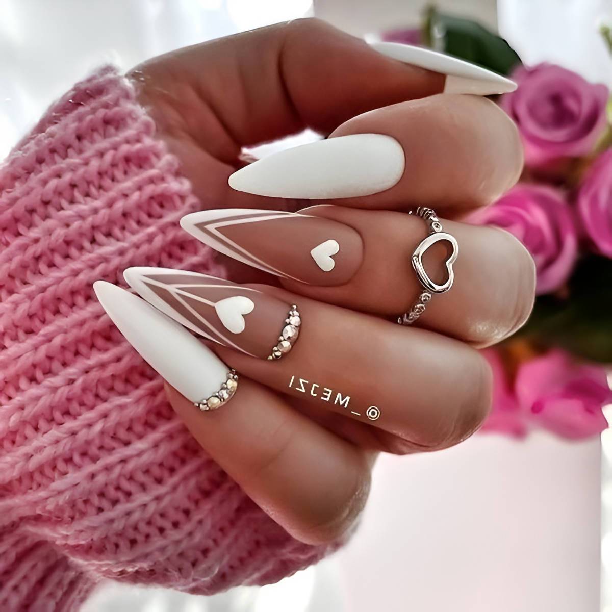 30 Glamorous White Nail Designs To Make You The Center Of Attention
