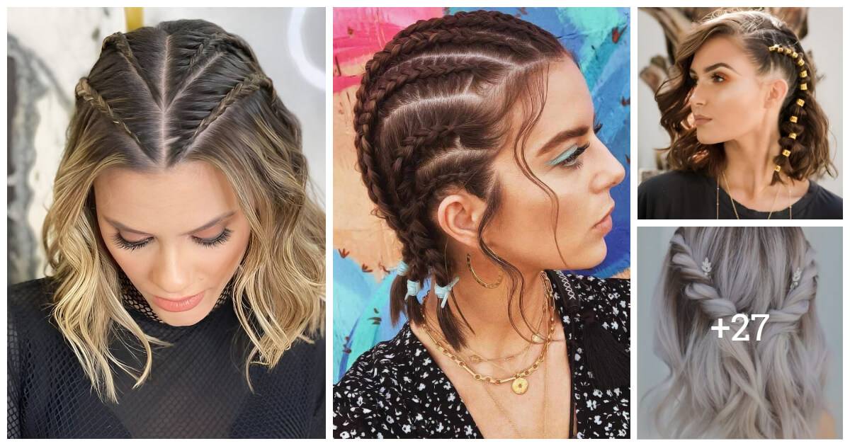 30 Charming Braided Hairstyles For Short Hair Ladies