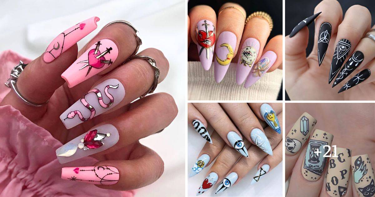 25 Unique Tarot Nail Designs For Mysterious Girls