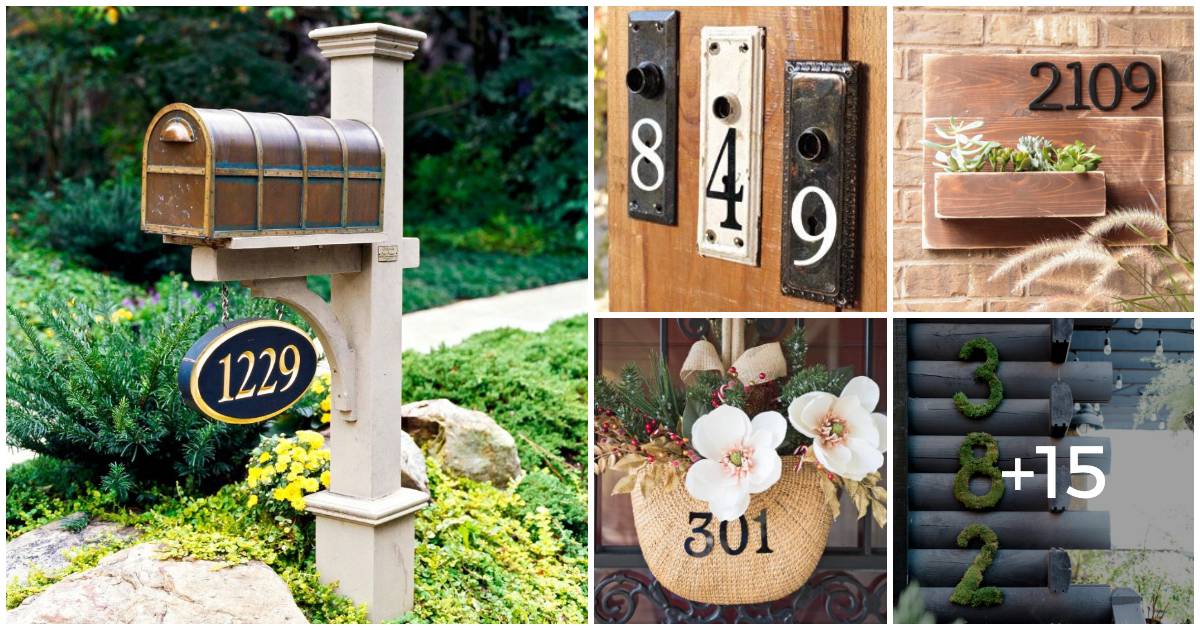 Create House Number 20 Unique DIY House Number Concepts To Elevate Your Curb Appeal