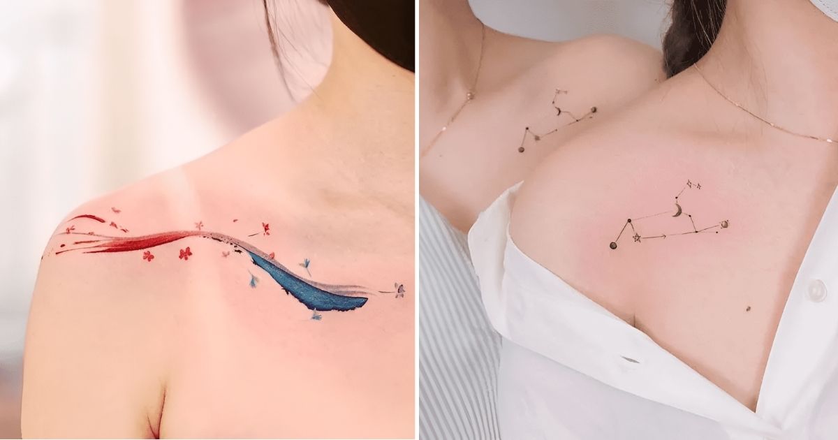 27 Feminine Collarbone Tattoos Every Girl Should Check Out