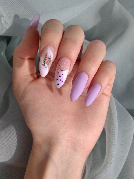 Prettiest Purple And White Manicures To Vamp Up Your Summer - 155