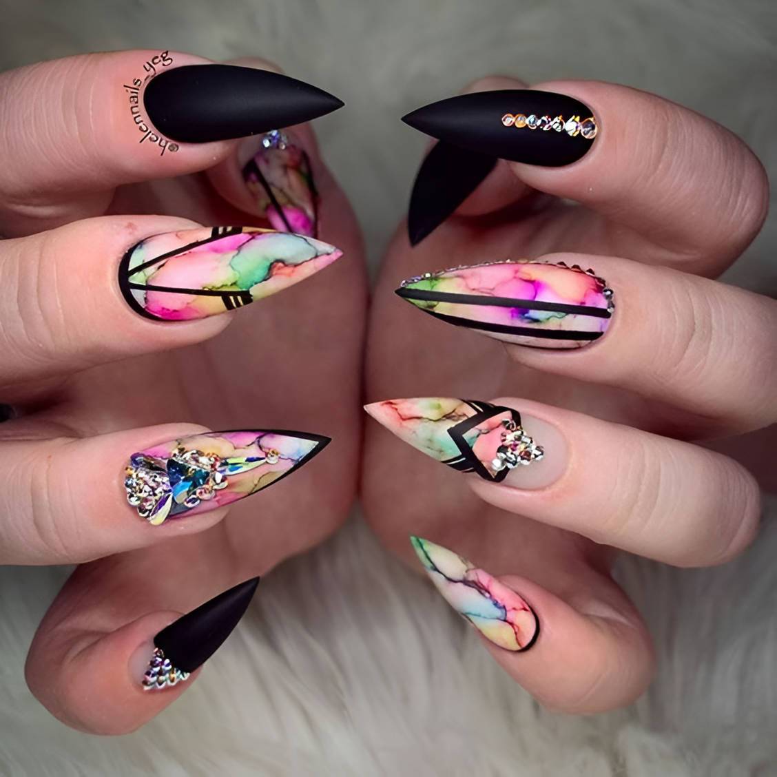 Stunning Stiletto Nail Designs Nobody Can Resist - 199