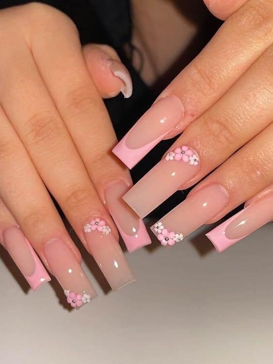 27 Captivating Pink French Tips Nails Every Girl Should Try - 225
