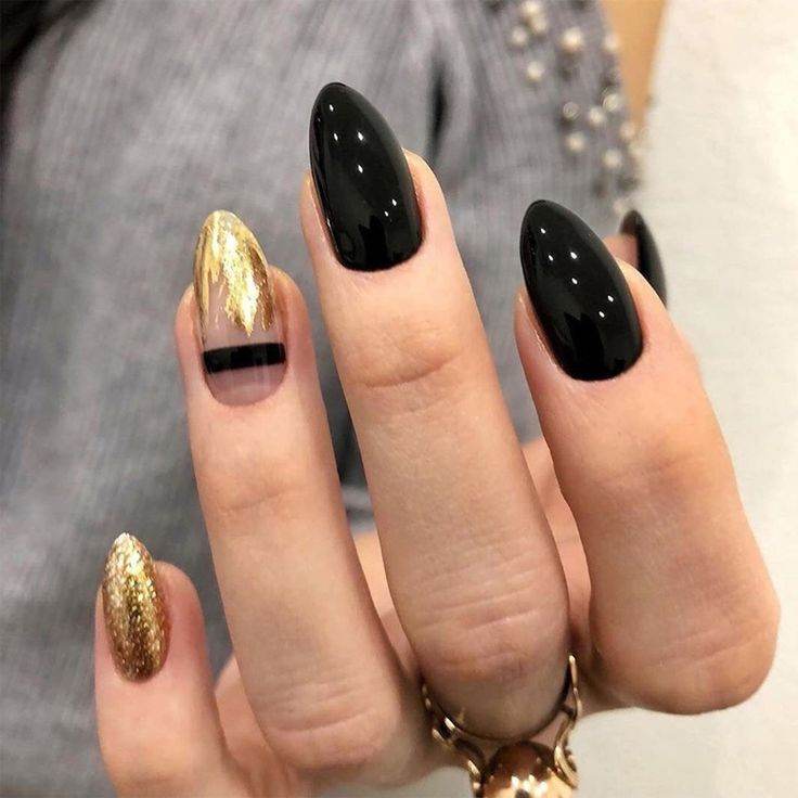 30 Classy Black Nail Designs To Glam You Up - 193