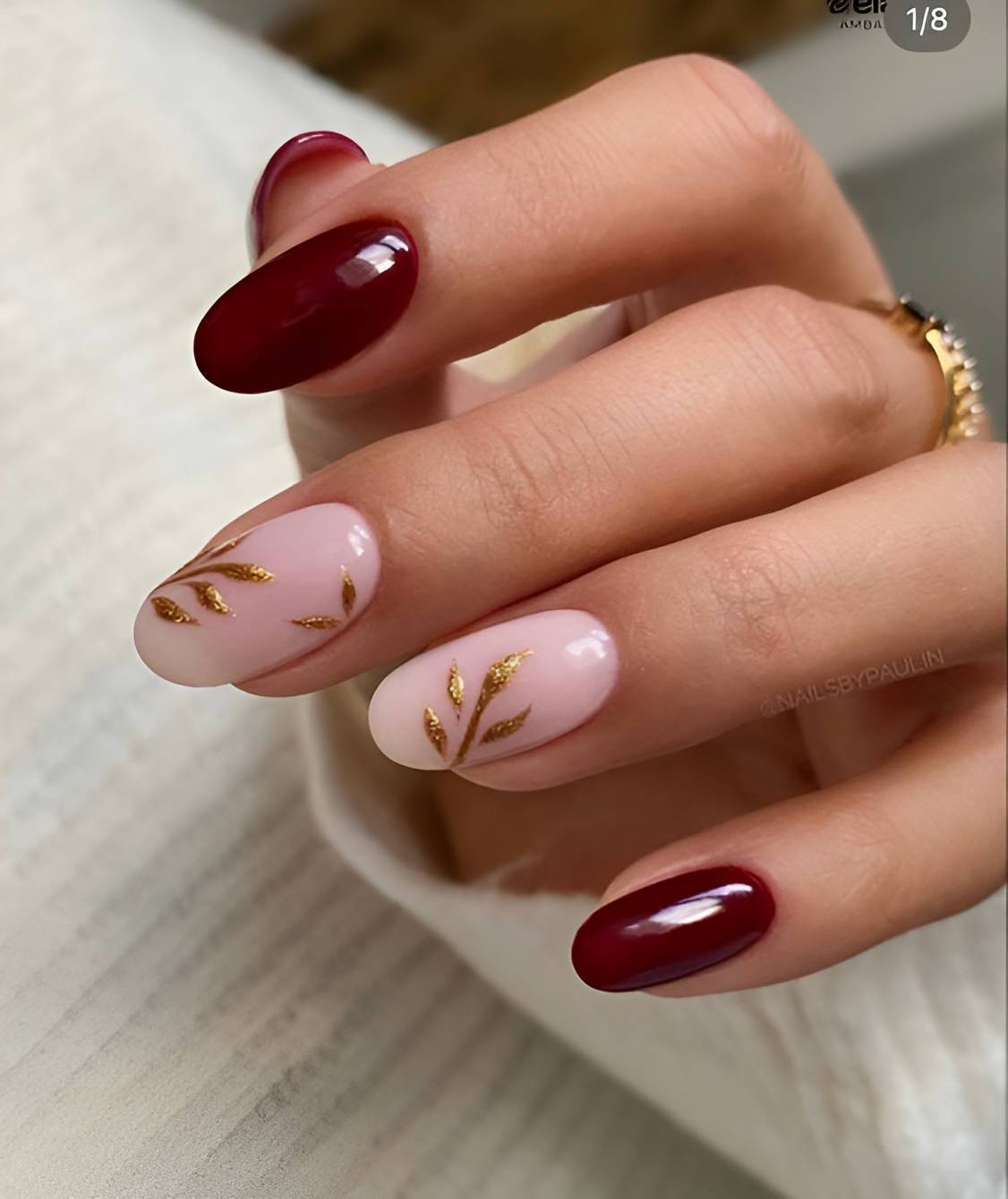 30 Elegant Burgundy Nails To Enhance Your Feminity - 215