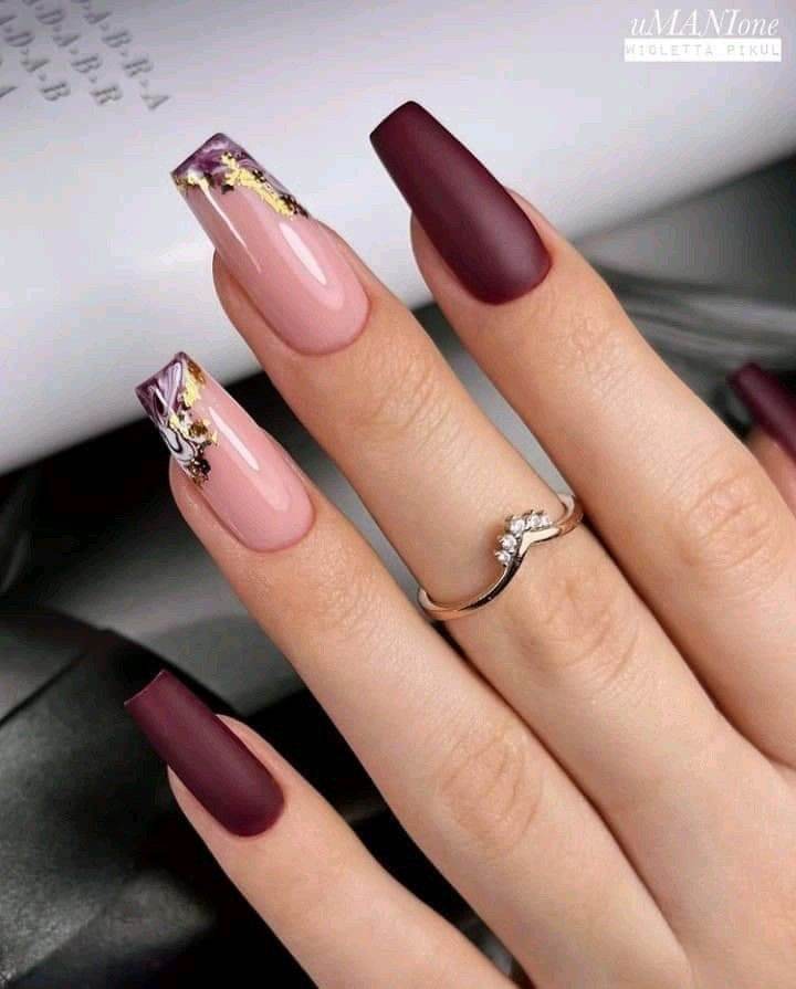 30 Elegant Burgundy Nails To Enhance Your Feminity - 233