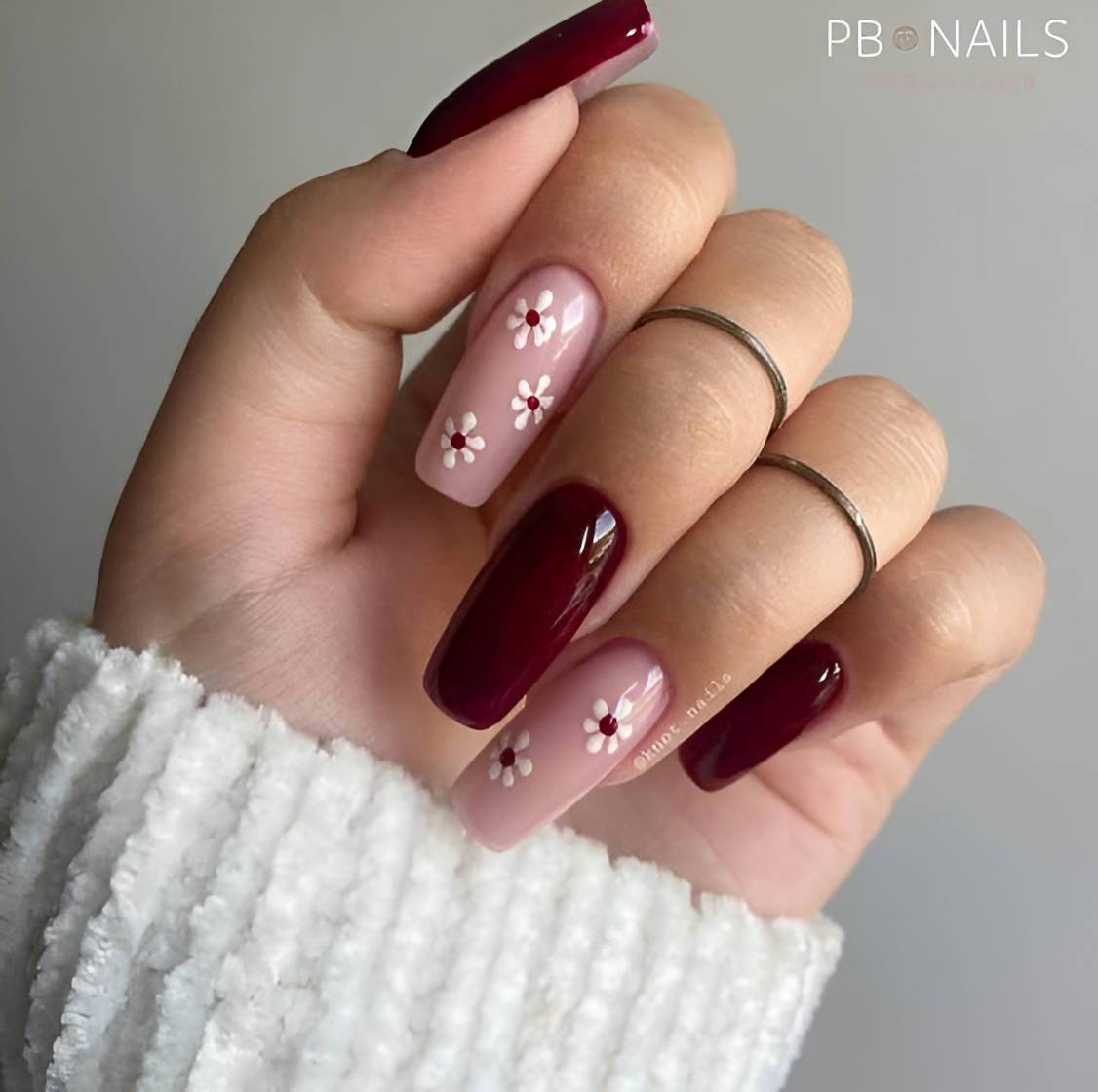 30 Elegant Burgundy Nails To Enhance Your Feminity - 235