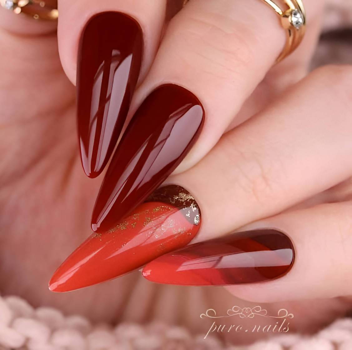 30 Elegant Burgundy Nails To Enhance Your Feminity - 247