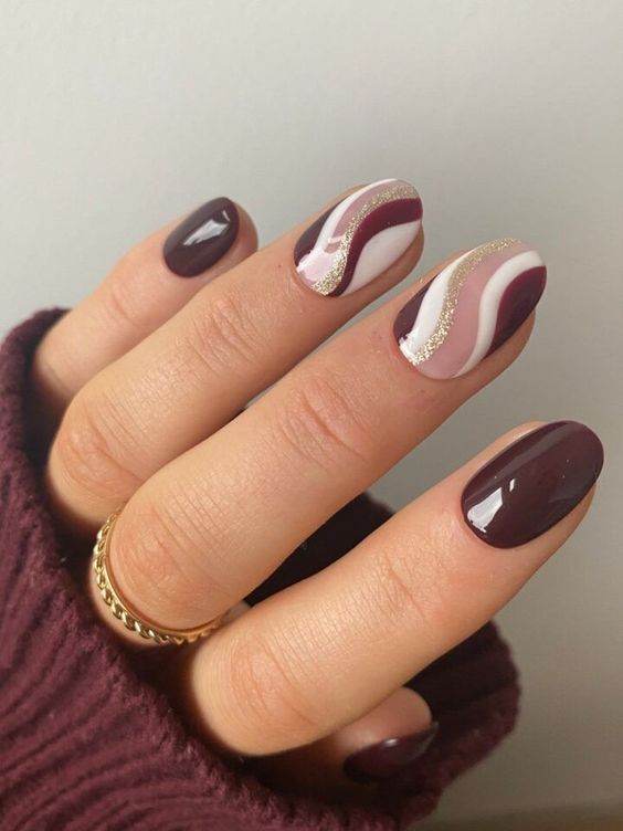 30 Elegant Burgundy Nails To Enhance Your Feminity - 249