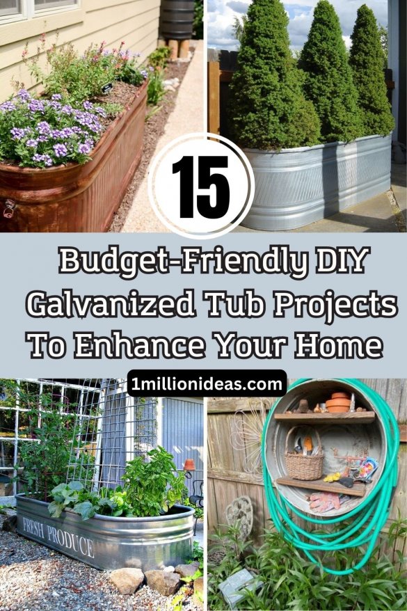 15 BudgetFriendly DIY Galvanized Tub Projects To Enhance Your Home