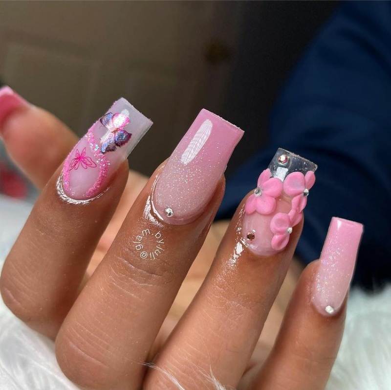 25 Charming Butterfly Nail Ideas Every Girl Should Copy ASAP - 205