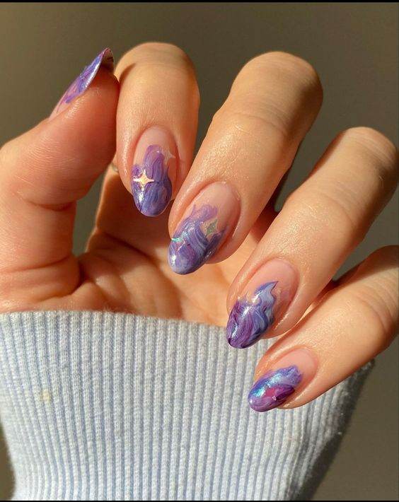 25 Easy To Copy Star Nail Designs To Glam You Up - 207
