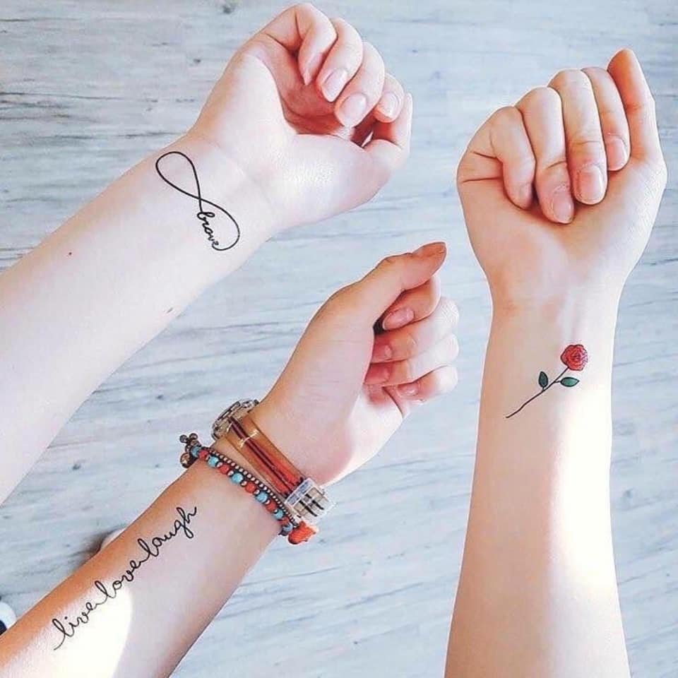 25 Feminine Matching Tattoo Ideas For Sisters