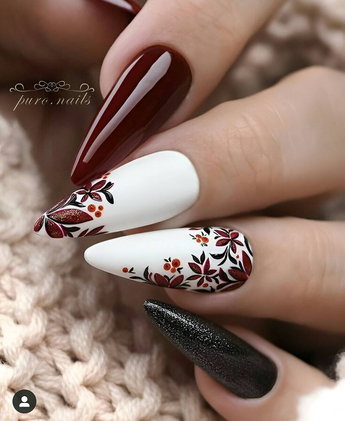30 Autumn Nail Designs Too Chic To Resist - 223