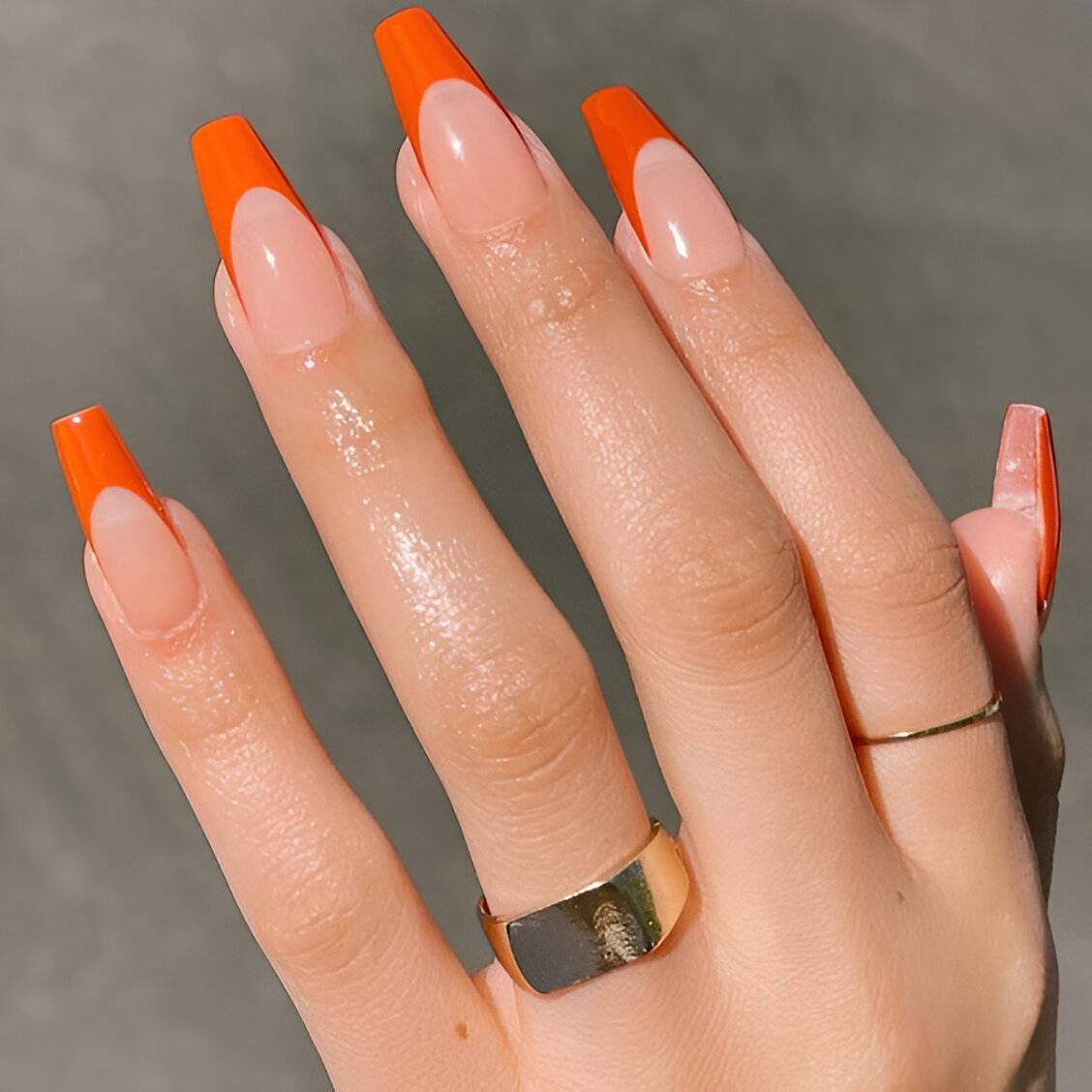30 Chic Orange Nail Ideas To Make You Look Stunning - 217