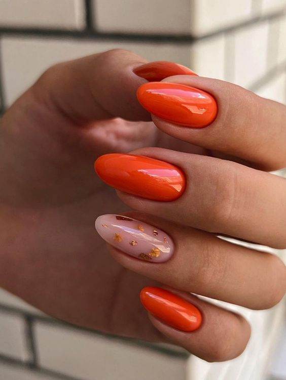 30 Chic Orange Nail Ideas To Make You Look Stunning - 235