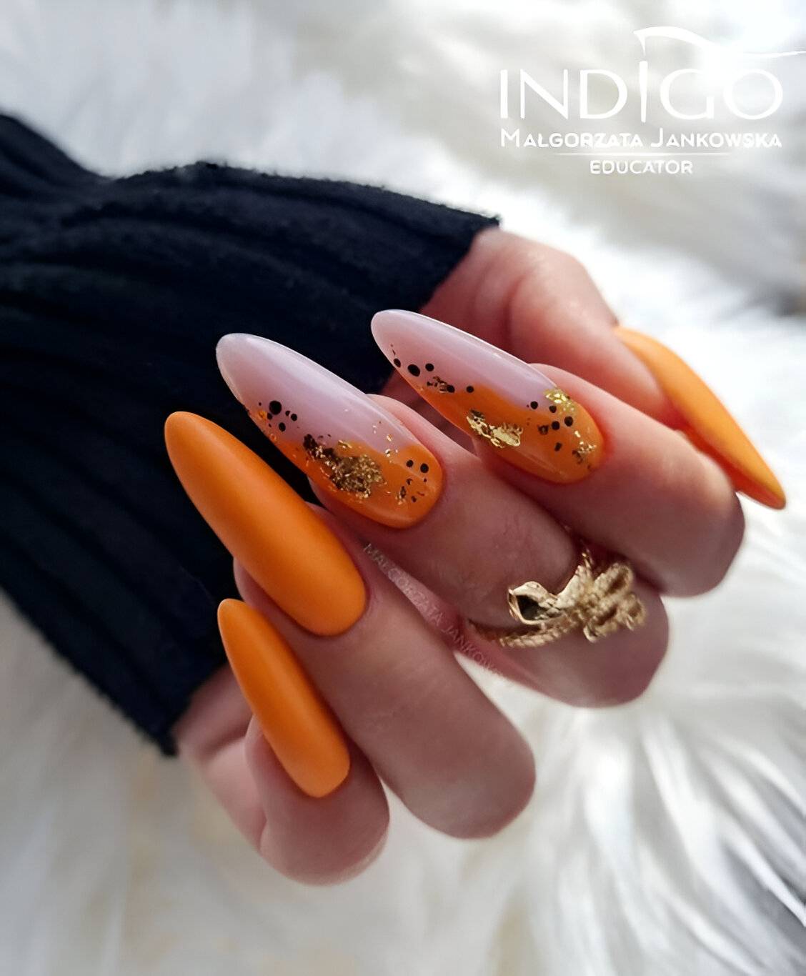 30 Chic Orange Nail Ideas To Make You Look Stunning - 203