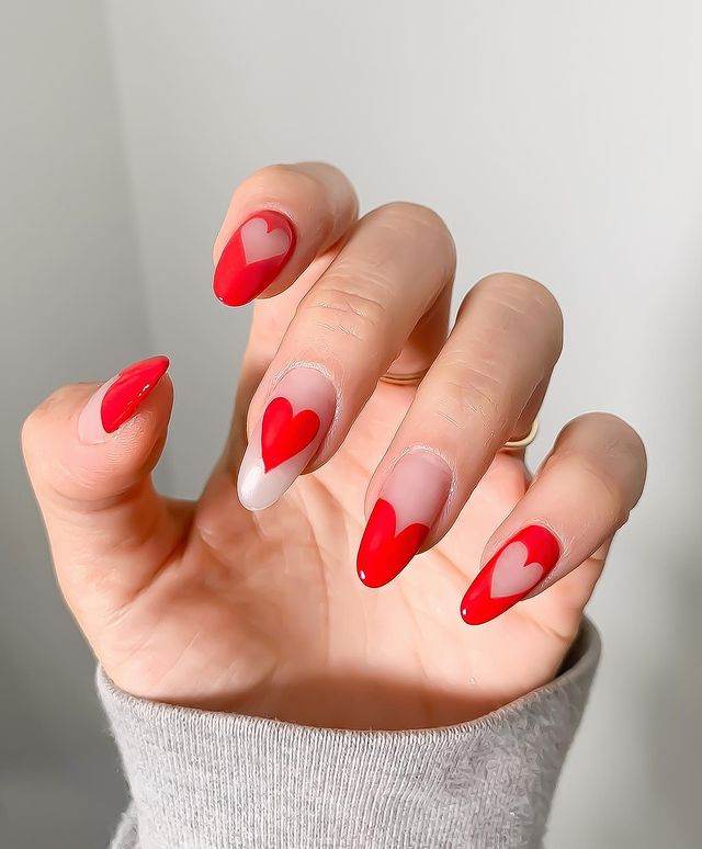 30 Simple Yet Heart Nail Ideas