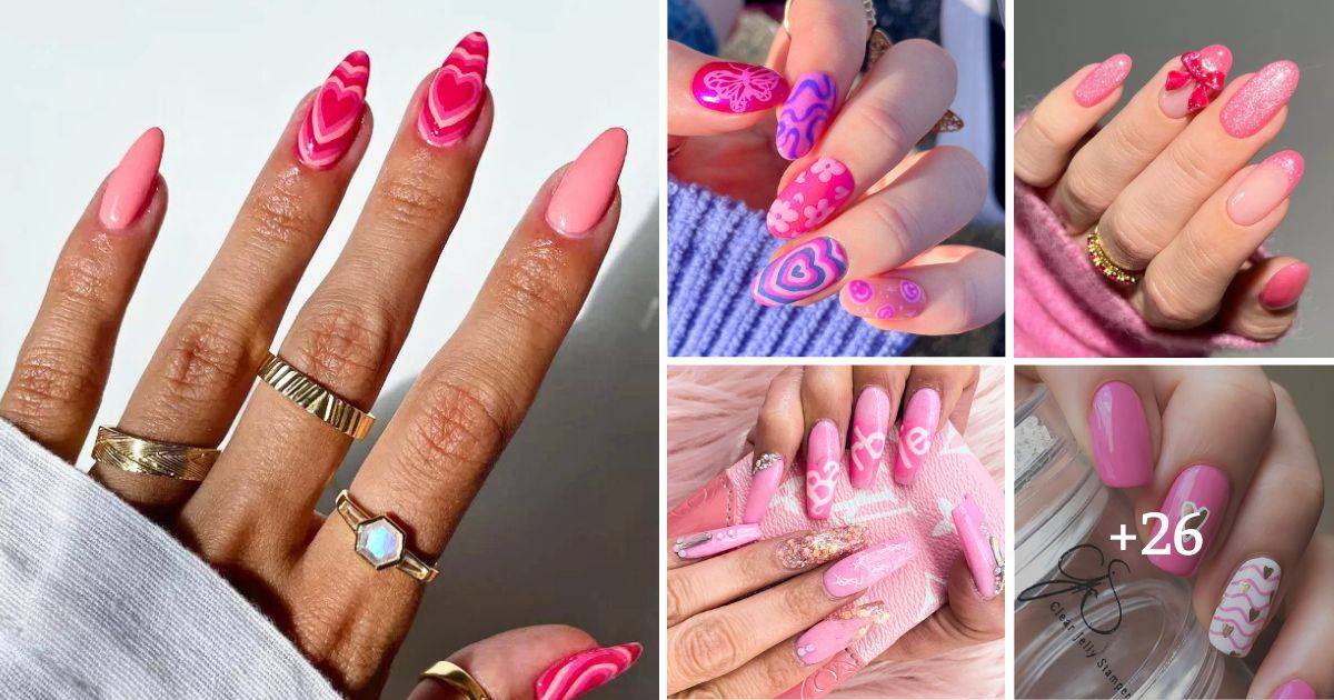 30 Fabulous Barbie Nails To Keep Up With The Barbiecore Trend