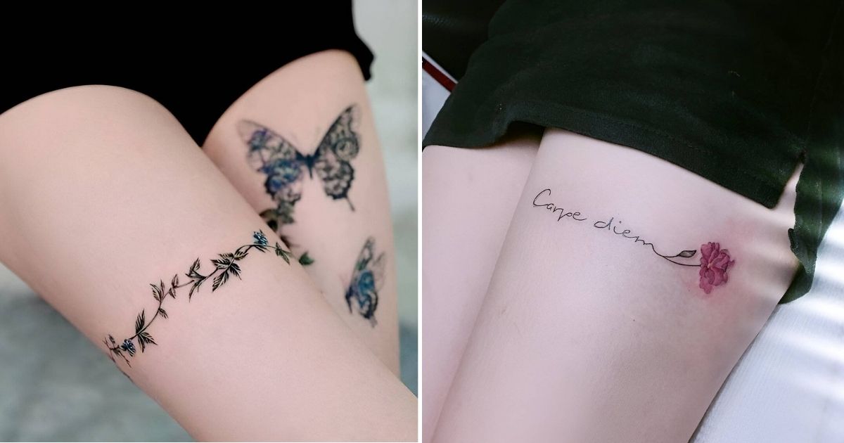 30 Lovely Thigh Tattoos To Enhance Your Feminity