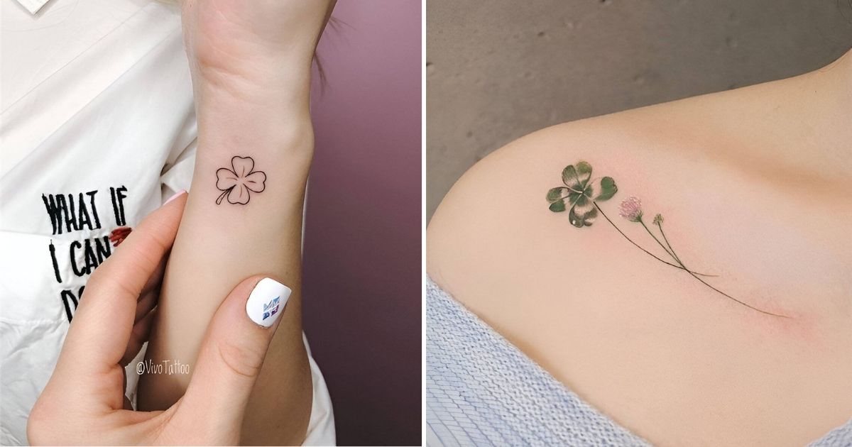 25 Feminine Clover Tattoo Ideas For Luck And Charm