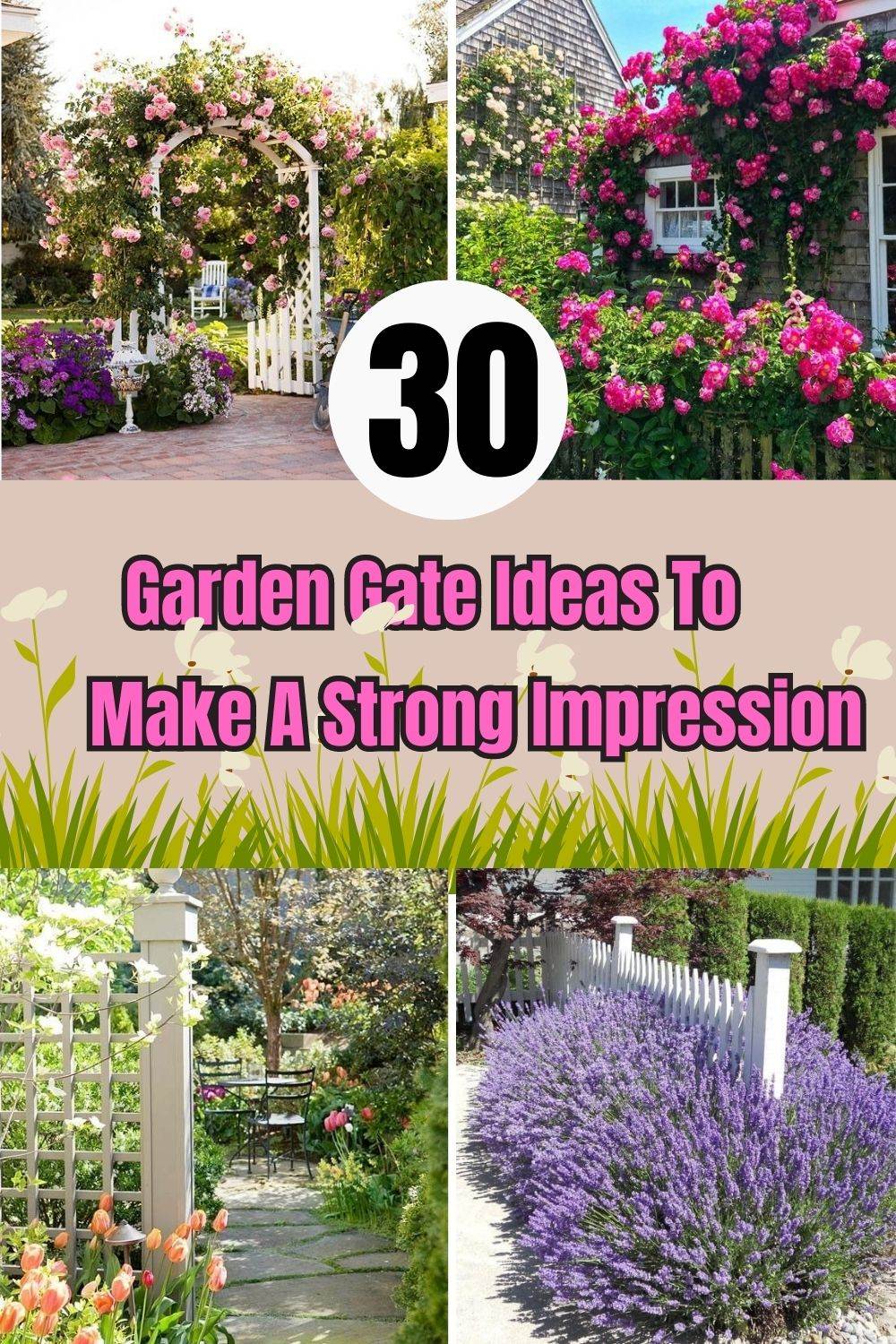 30 Garden Gate Ideas To Make A Strong Impression - 191