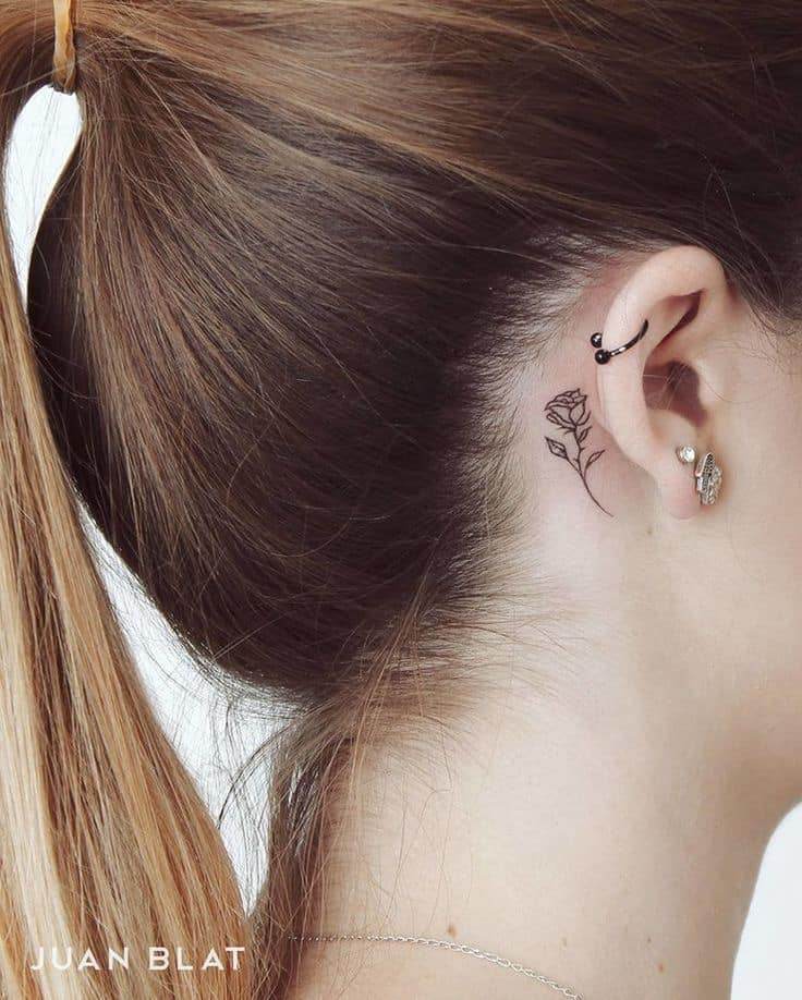 25 Low-key Stunning Behind The Ear Tattoos To Get ASAP