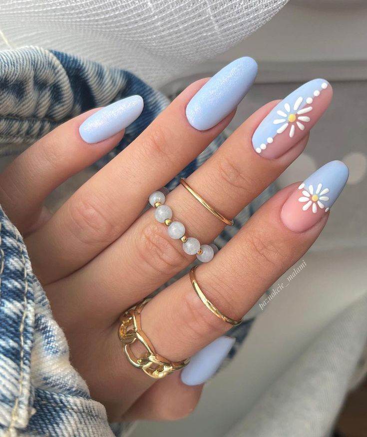 30 Gorgeous Flower Nail Designs No Pretty Girl Should Miss - 237
