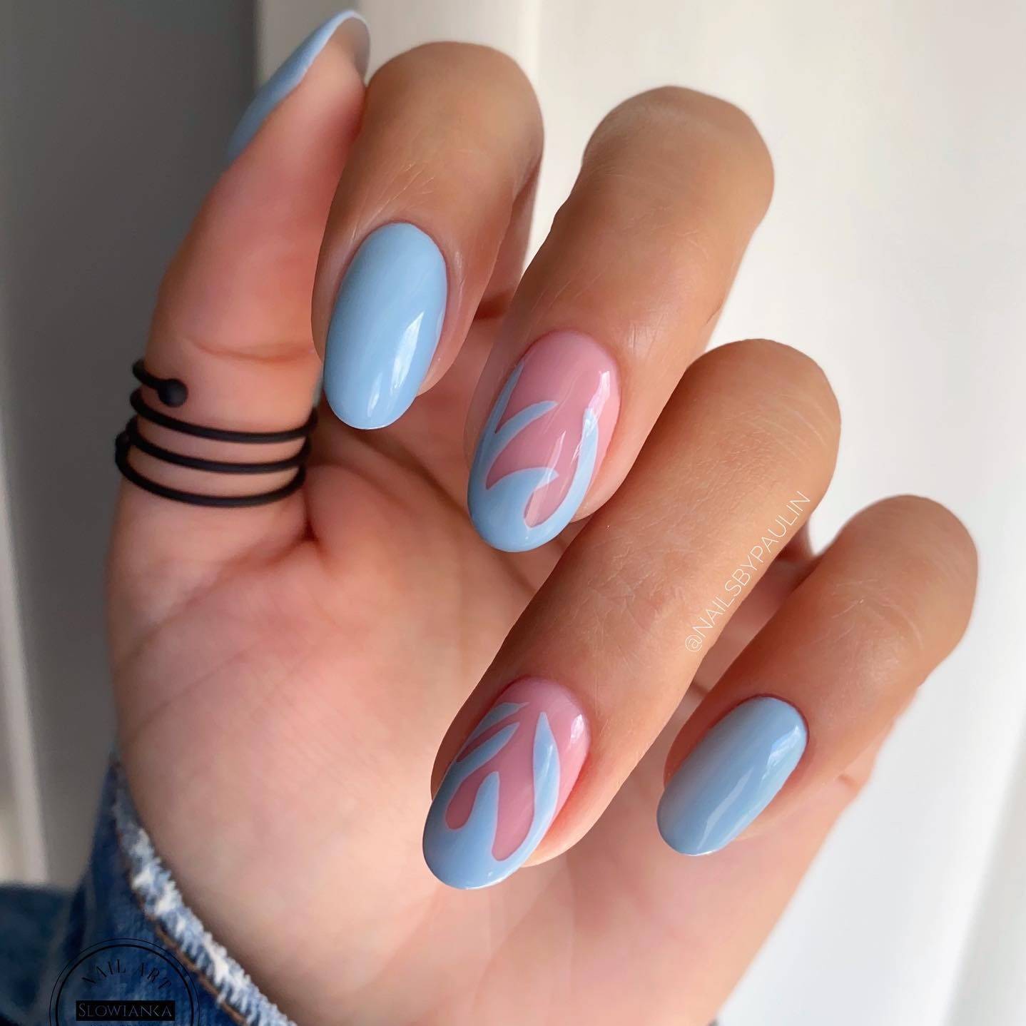 30 Simple But Gorgeous Blue Manis For The Ultimate Chic Vibe - 211