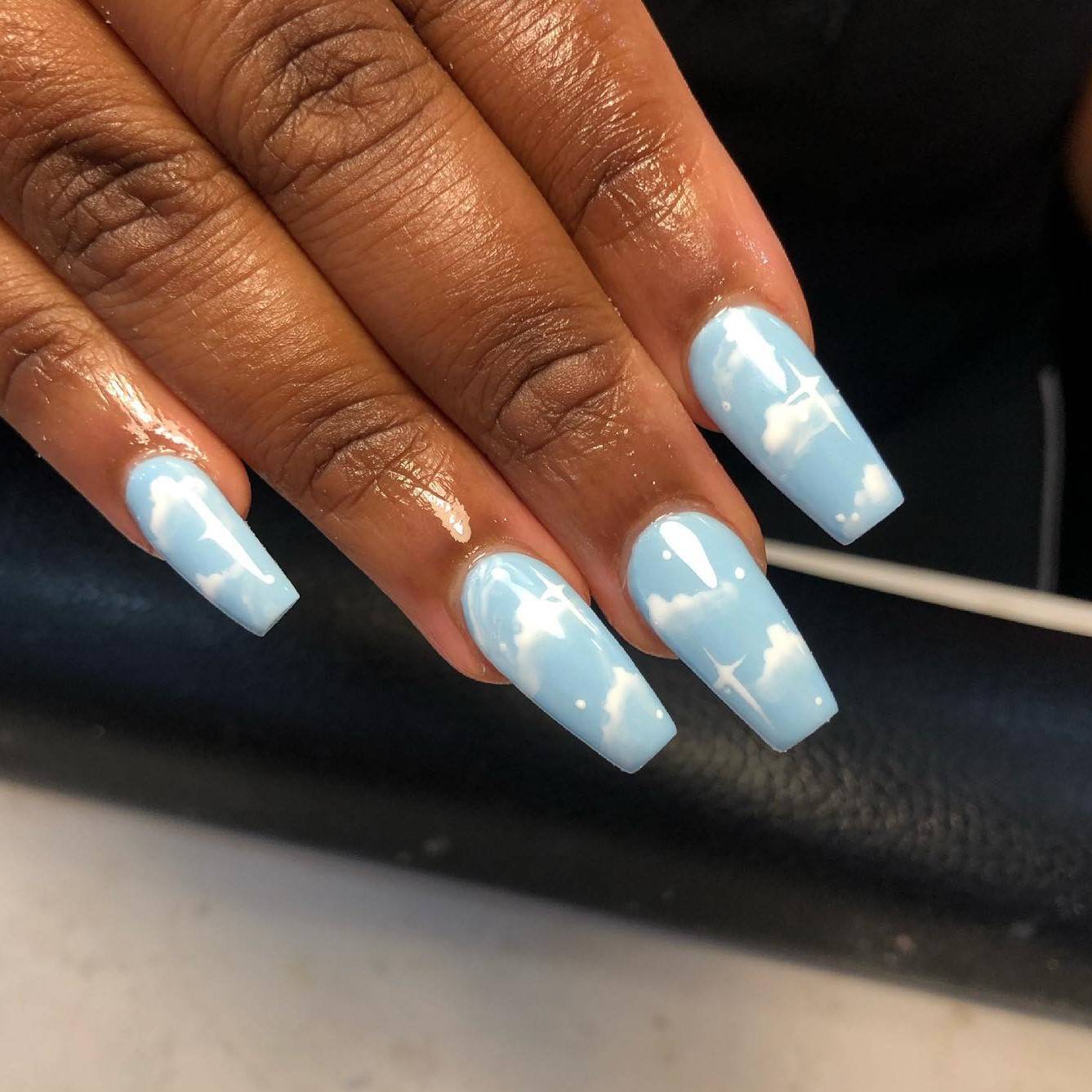 30 Simple But Gorgeous Blue Manis For The Ultimate Chic Vibe - 233