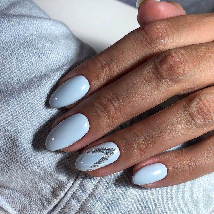 30 Simple But Gorgeous Blue Manis For The Ultimate Chic Vibe - 243