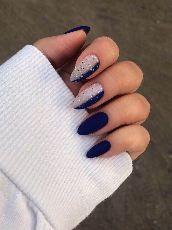 30 Simple But Gorgeous Blue Manis For The Ultimate Chic Vibe - 245