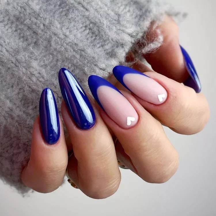 30 Simple But Gorgeous Blue Manis For The Ultimate Chic Vibe - 247