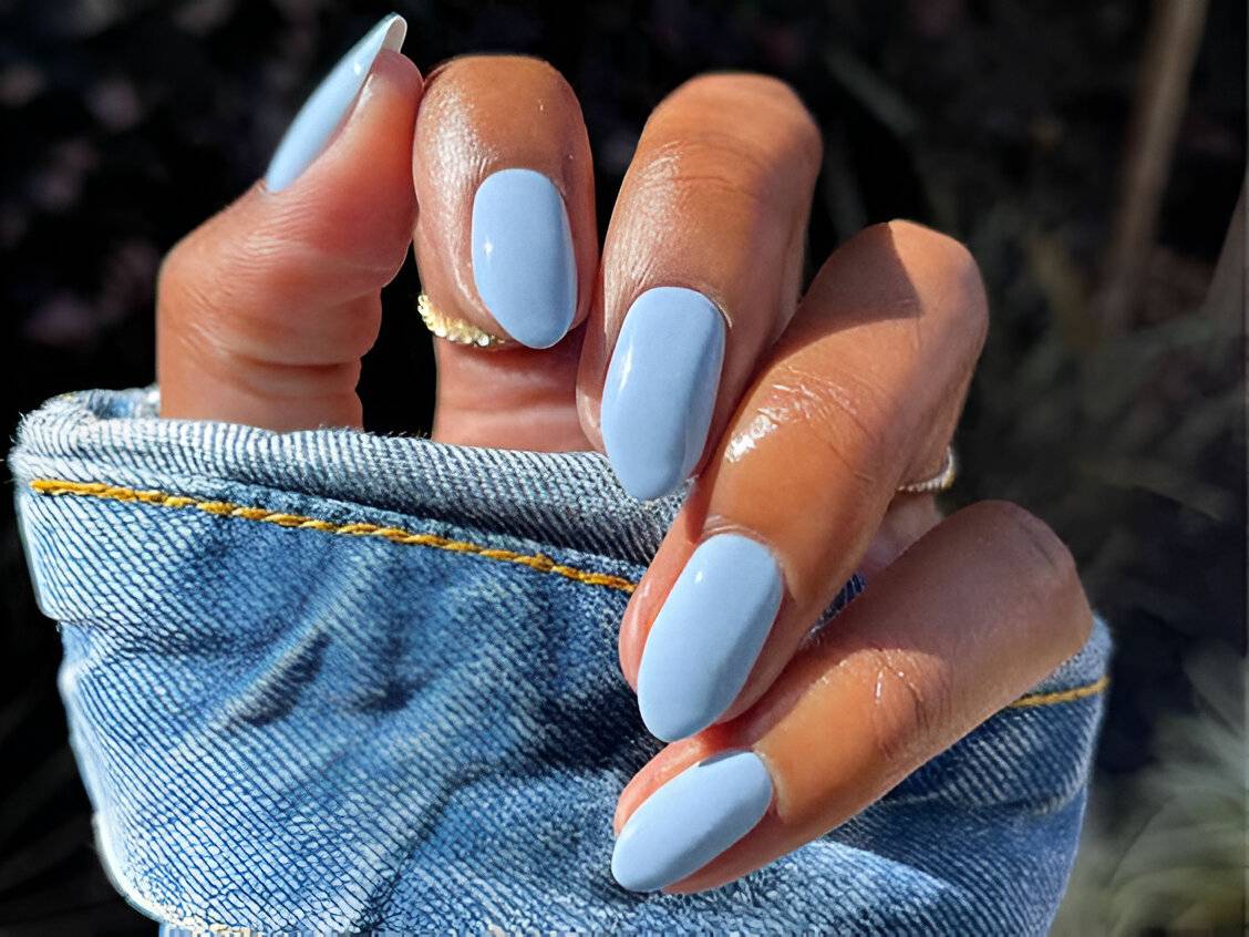 30 Simple But Gorgeous Blue Manis For The Ultimate Chic Vibe - 203