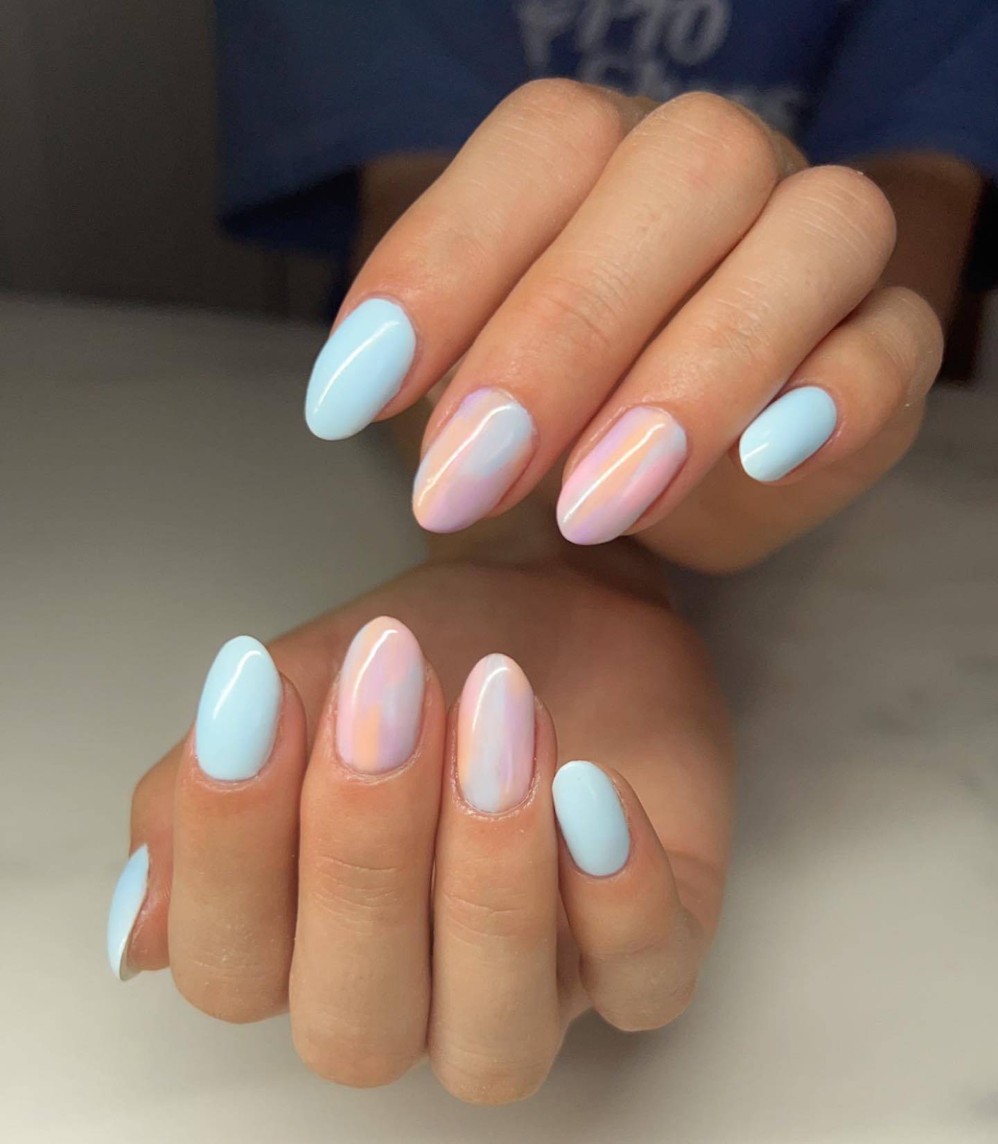 30 Simple But Gorgeous Blue Manis For The Ultimate Chic Vibe - 209