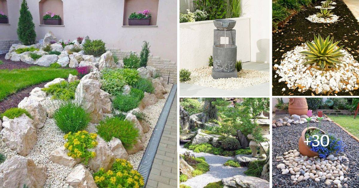 30 White Rock Landscaping Ideas For A Zen, Modern, Or Colorful Garden