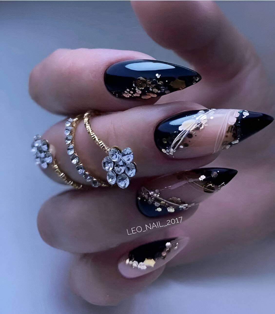 Attention, Beauty Queens: 30 Irresistible Black Acrylic Nail Designs