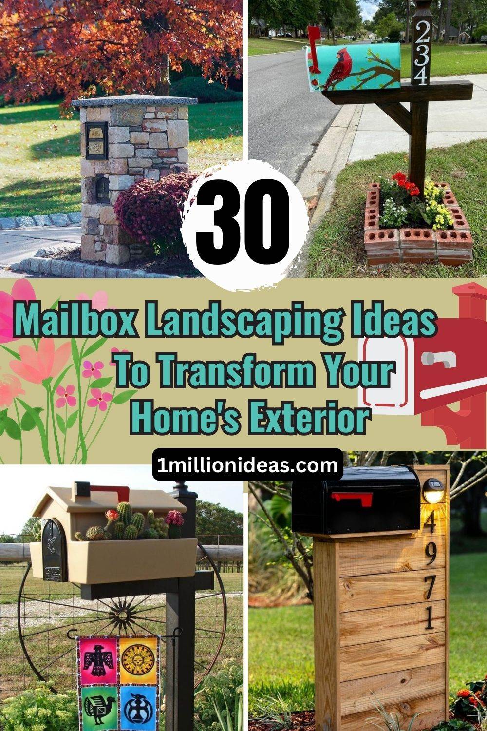 30 Mailbox Landscaping Ideas To Transform Your Home's Exterior - 191
