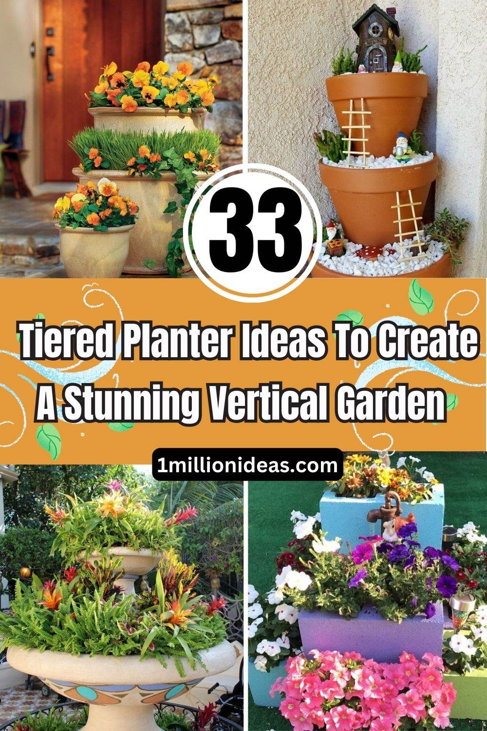 33 Tiered Planter Ideas To Create A Stunning Vertical Garden - 209