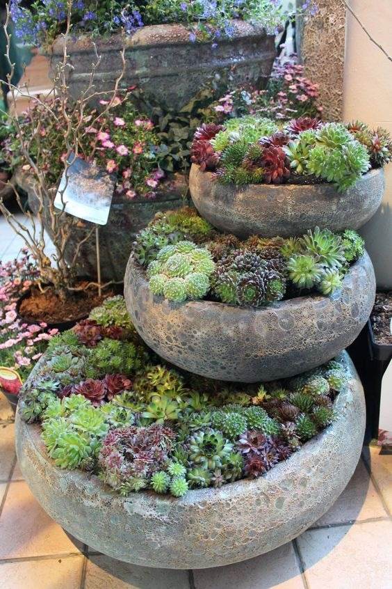 33 Tiered Planter Ideas To Create A Stunning Vertical Garden - 239