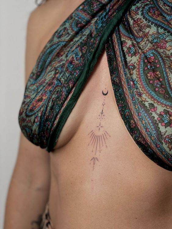 27 Elegant Chest Tattoos For Women To Elevate Their Beauty 2 