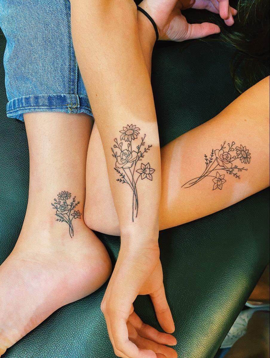 27 Feminine Best Friend Tattoos With The Perfect Elegant Touch 1 