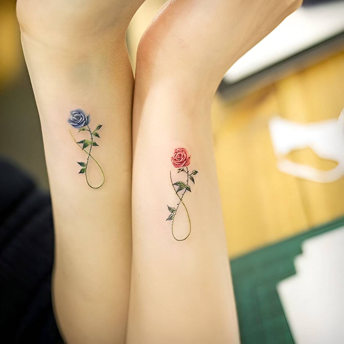 27 Feminine Best Friend Tattoos With The Perfect Elegant Touch 19
