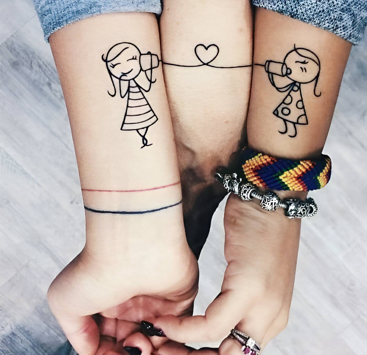 27 Feminine Best Friend Tattoos With The Perfect Elegant Touch 23