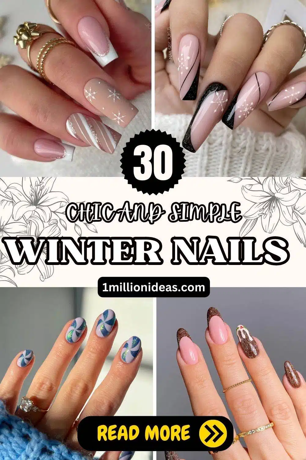 30 Chic And Simple Winter Nails To Copy On Your Next Manicure Makeover - 37