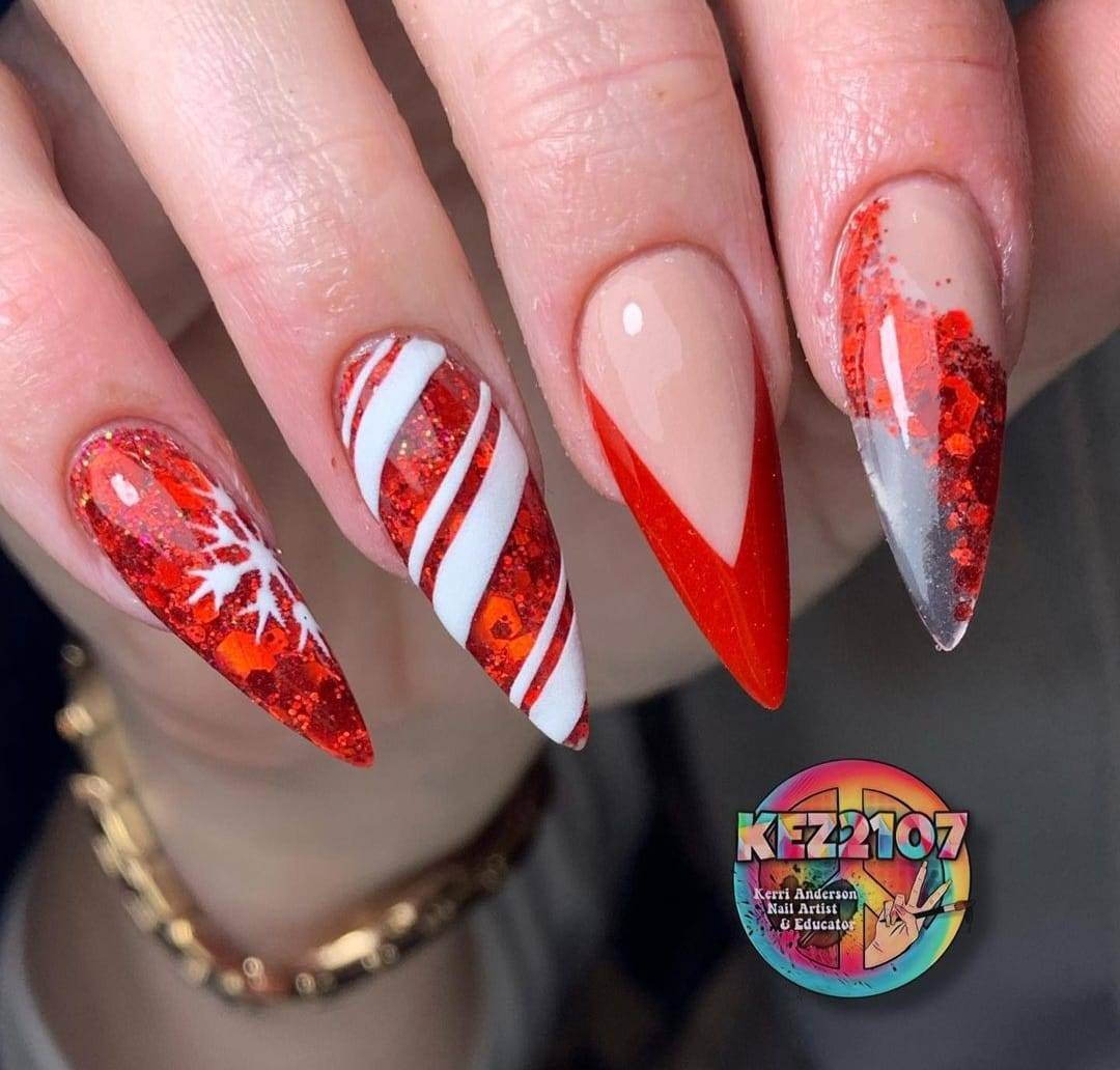 30 Drool-Worthy Red Christmas Nails To Celebrate The Holiday Season 11