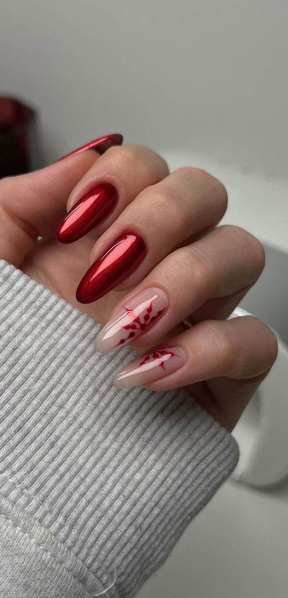 30 Drool-Worthy Red Christmas Nails To Celebrate The Holiday Season 18