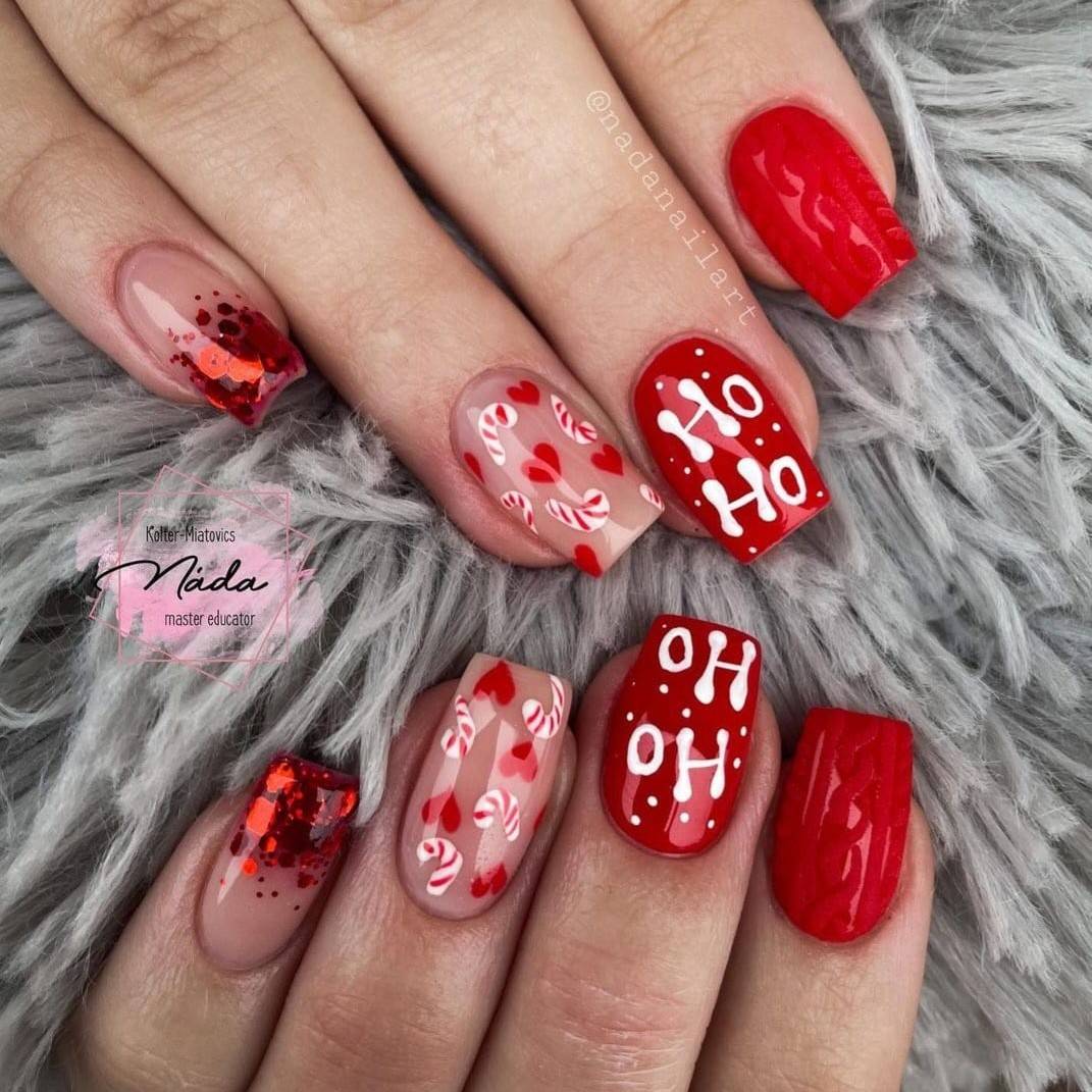 30 Drool-Worthy Red Christmas Nails To Celebrate The Holiday Season 2